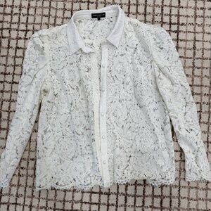 Generation Love Cream Lace Blouse